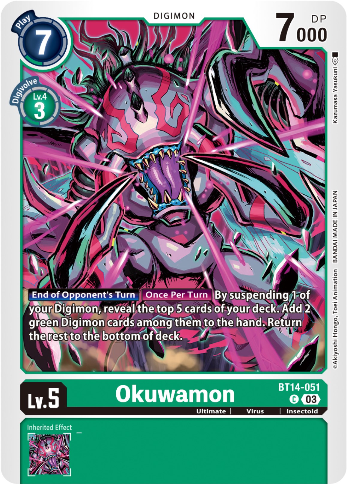 Okuwamon [BT14-051] [Blast Ace] | Arkham Games and Comics