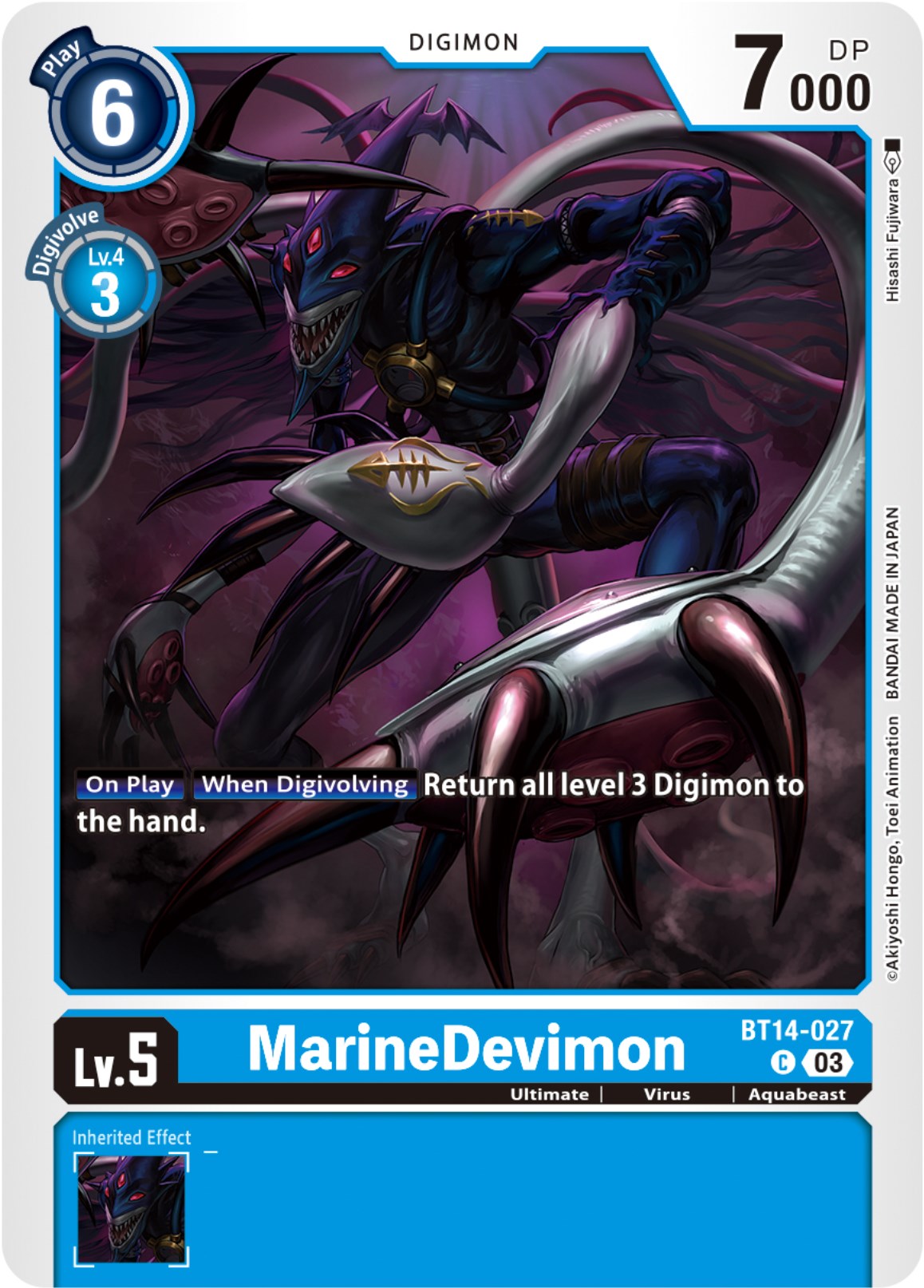 MarineDevimon [BT14-027] [Blast Ace] | Arkham Games and Comics