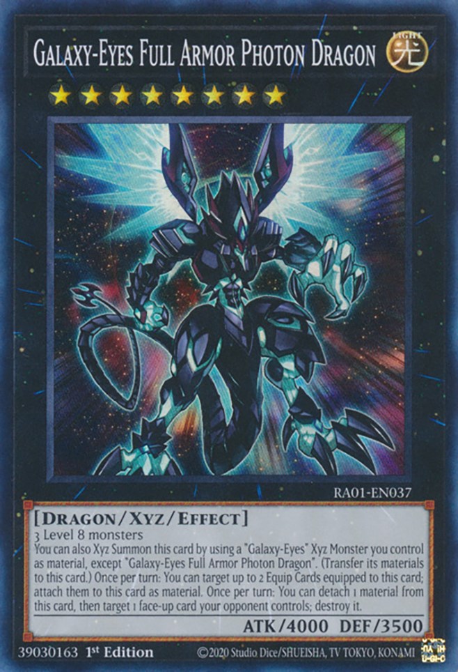 Galaxy-Eyes Full Armor Photon Dragon [RA01-EN037] Super Rare | Arkham Games and Comics