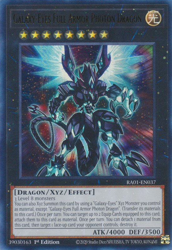 Galaxy-Eyes Full Armor Photon Dragon [RA01-EN037] Ultra Rare | Arkham Games and Comics