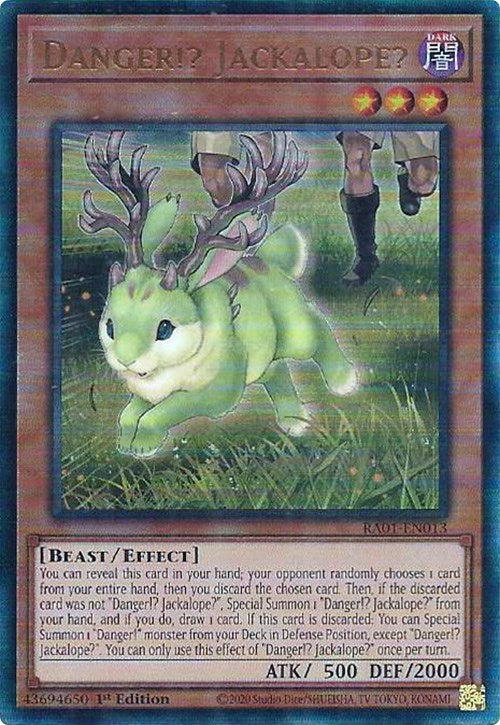 Danger!? Jackalope? [RA01-EN013] Prismatic Ultimate Rare | Arkham Games and Comics