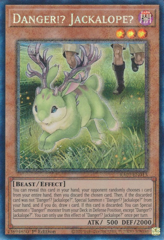 Danger!? Jackalope? [RA01-EN013] Prismatic Collector's Rare | Arkham Games and Comics