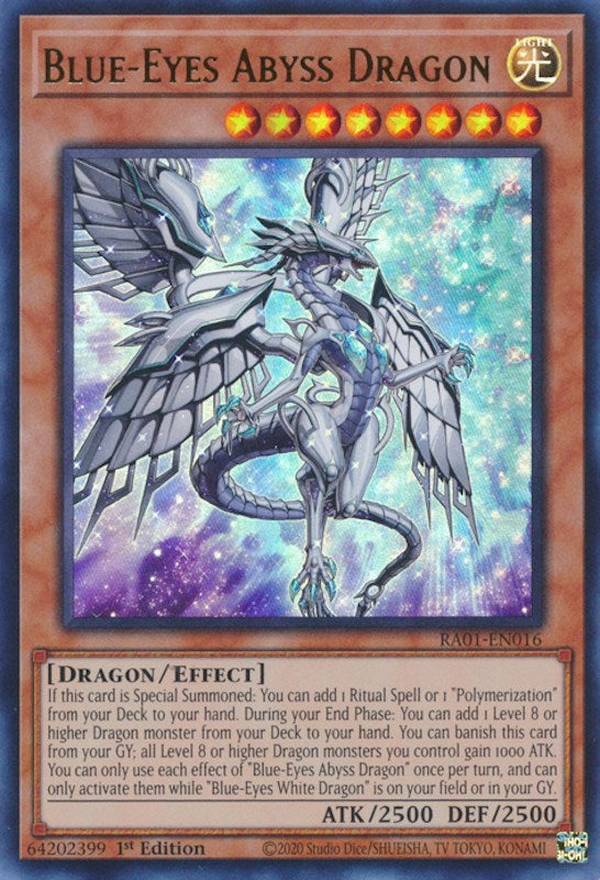 Blue-Eyes Abyss Dragon [RA01-EN016] Ultra Rare | Arkham Games and Comics