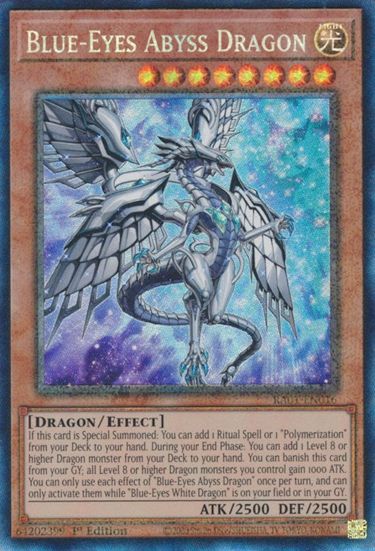 Blue-Eyes Abyss Dragon [RA01-EN016] Prismatic Collector's Rare | Arkham Games and Comics