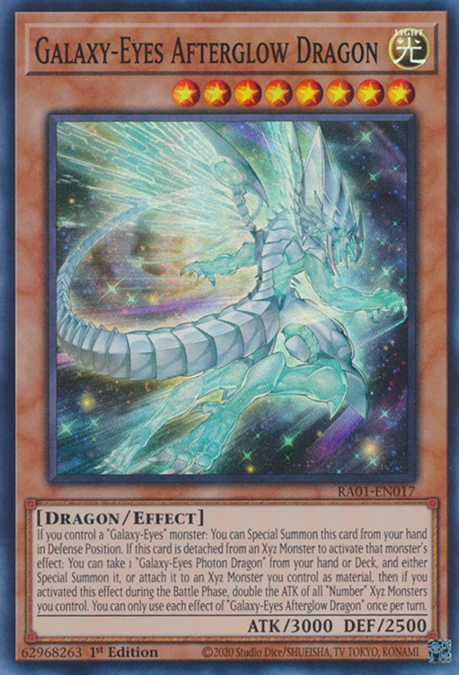 Galaxy-Eyes Afterglow Dragon [RA01-EN017] Super Rare | Arkham Games and Comics