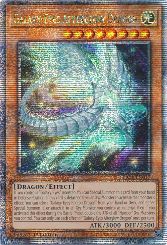 Galaxy-Eyes Afterglow Dragon [RA01-EN017] Quarter Century Secret Rare | Arkham Games and Comics