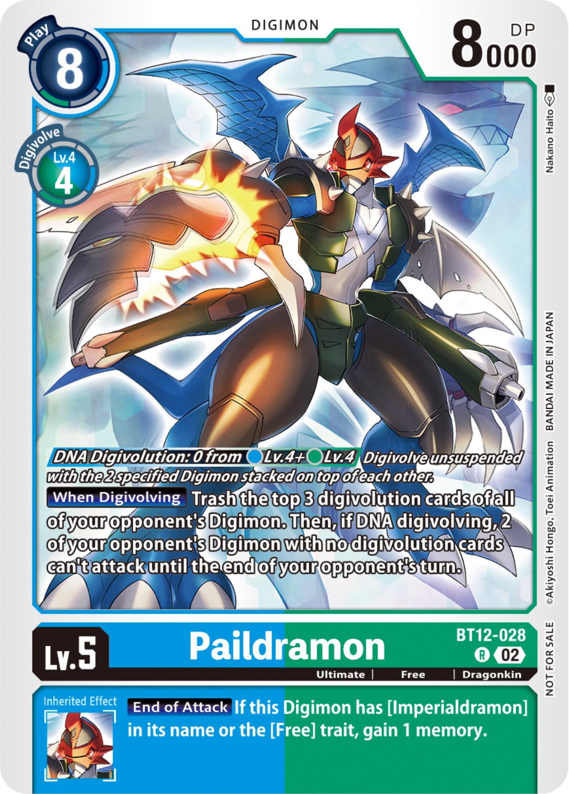 Paildramon [BT12-028] (NYCC 2023 Demo Deck) [Across Time] | Arkham Games and Comics