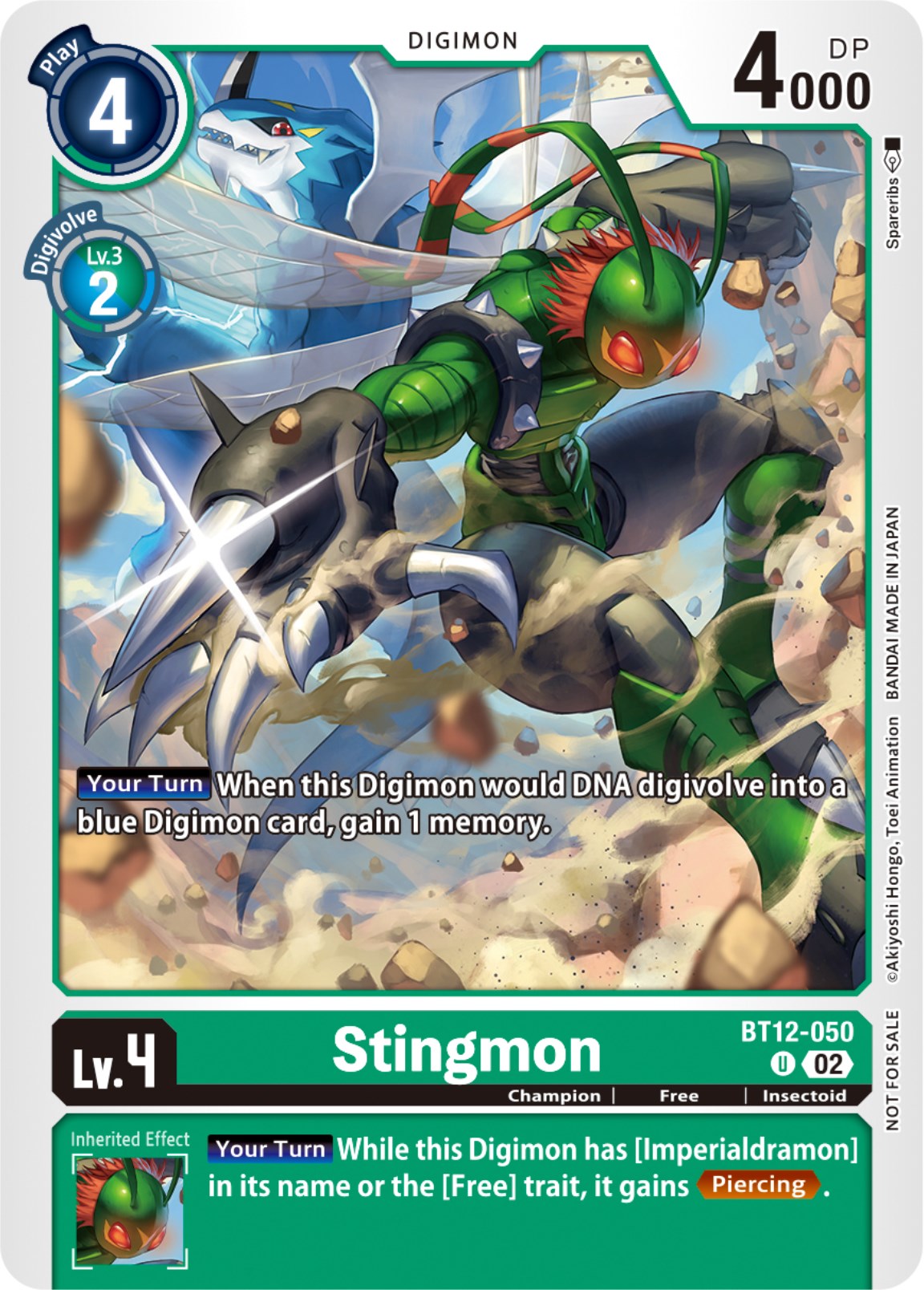 Stingmon [BT12-050] (NYCC 2023 Demo Deck) [Across Time] | Arkham Games and Comics