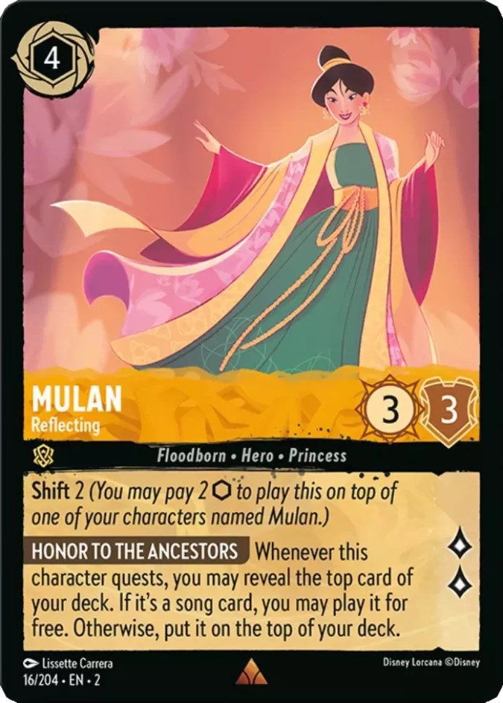 Mulan - Reflecting (16/204) [Rise of the Floodborn] | Arkham Games and Comics
