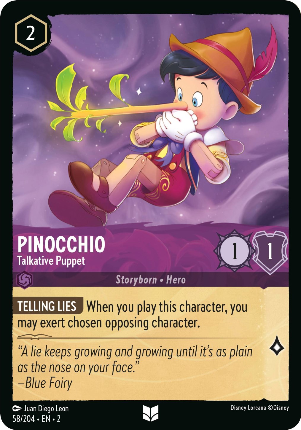 Pinocchio - Talkative Puppet (58/204) [Rise of the Floodborn] | Arkham Games and Comics