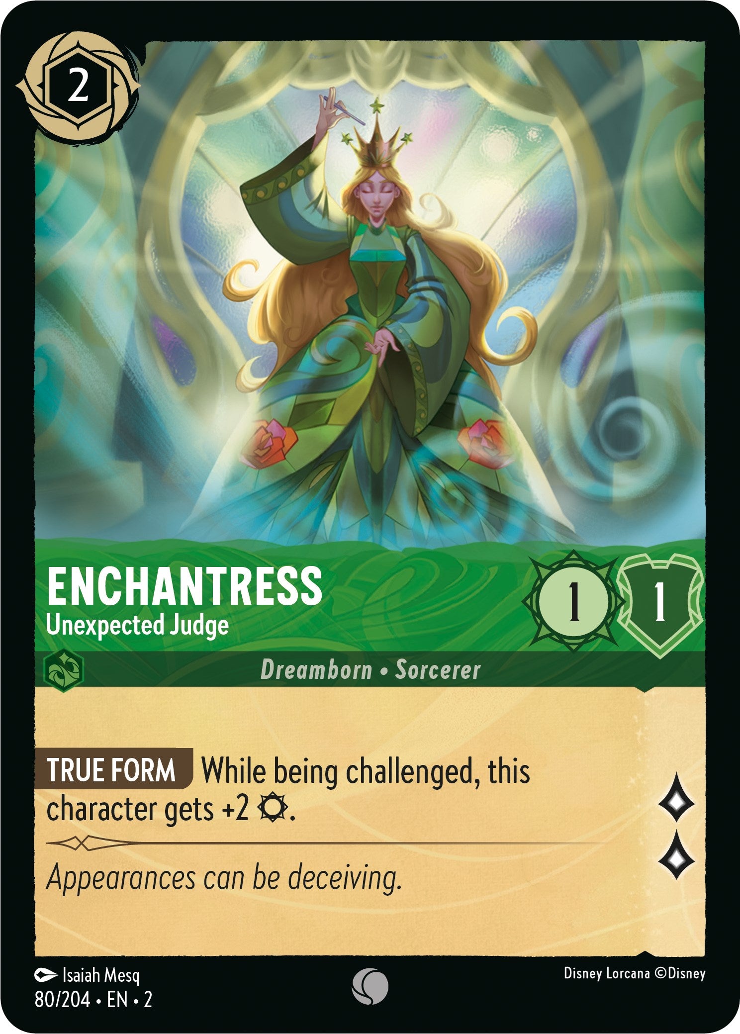 Enchantress - Unexpected Judge (80/204) [Rise of the Floodborn] | Arkham Games and Comics