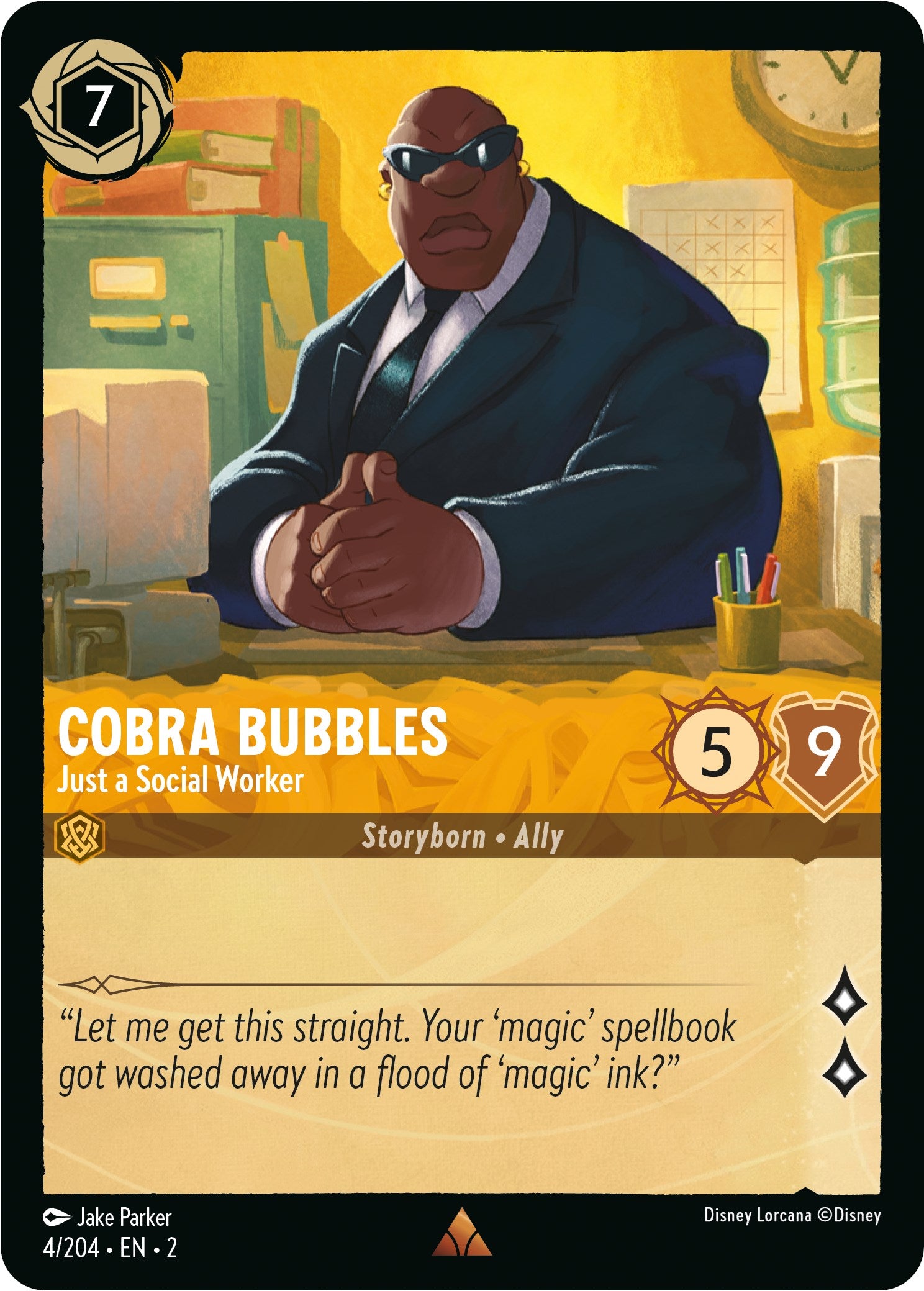 Cobra Bubbles - Just a Social Worker (4/204) [Rise of the Floodborn] | Arkham Games and Comics
