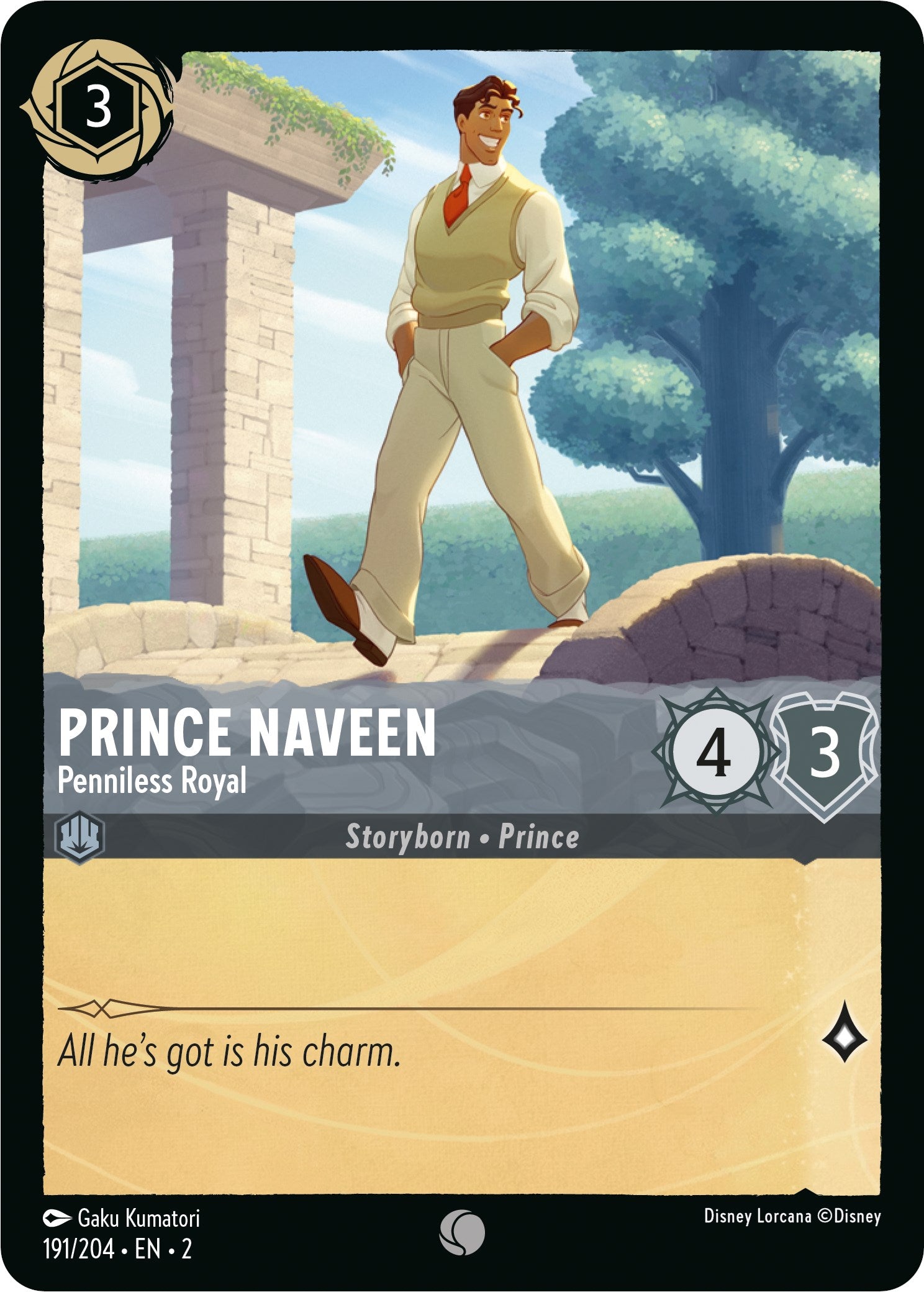 Prince Naveen - Penniless Royal (191/204) [Rise of the Floodborn] | Arkham Games and Comics