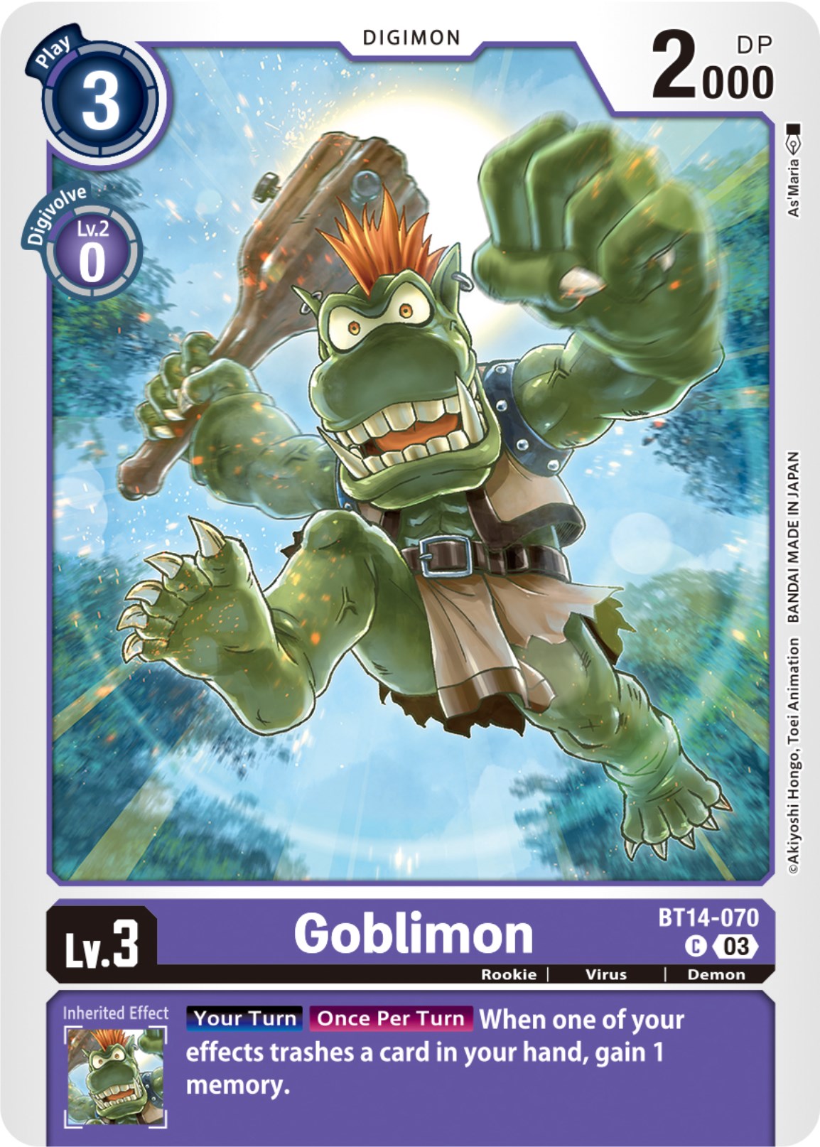 Goblimon [BT14-070] [Blast Ace] | Arkham Games and Comics