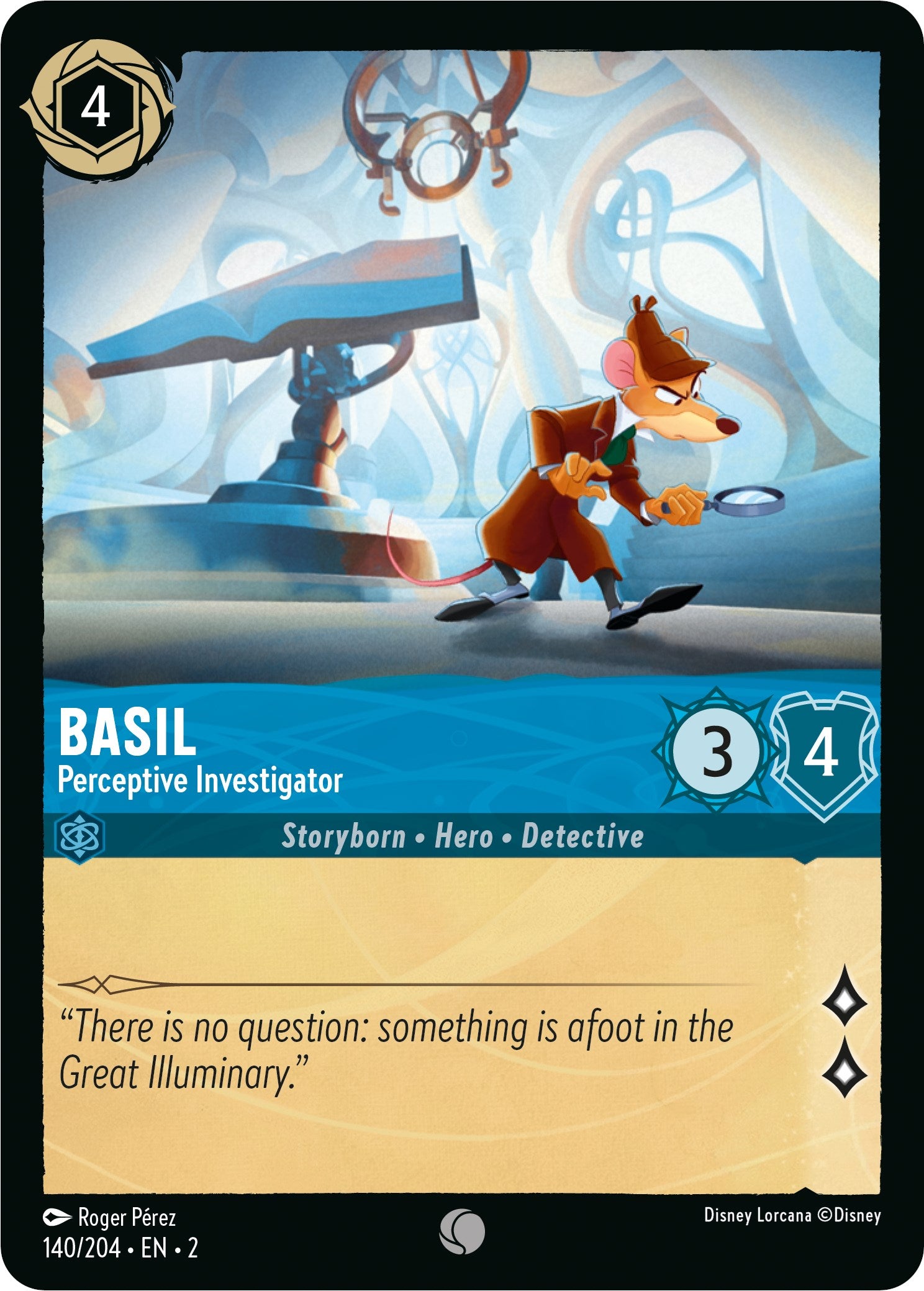 Basil - Perceptive Investigator (140/204) [Rise of the Floodborn] | Arkham Games and Comics