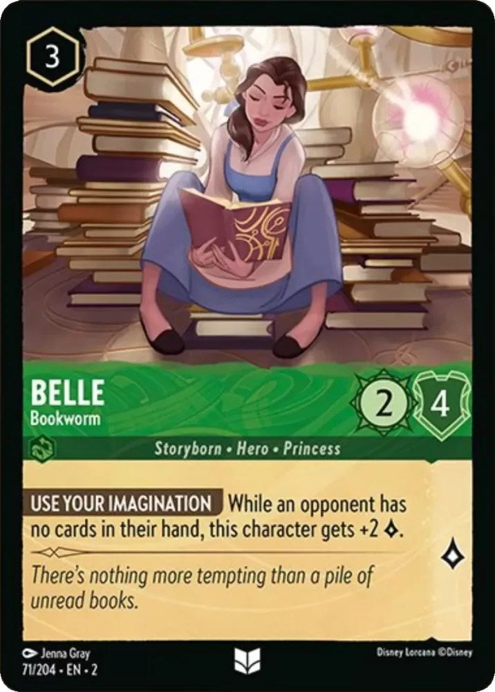 Belle - Bookworm (71/204) [Rise of the Floodborn] | Arkham Games and Comics