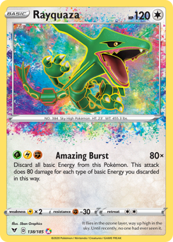 Rayquaza (138/185) [Sword & Shield: Vivid Voltage] | Arkham Games and Comics