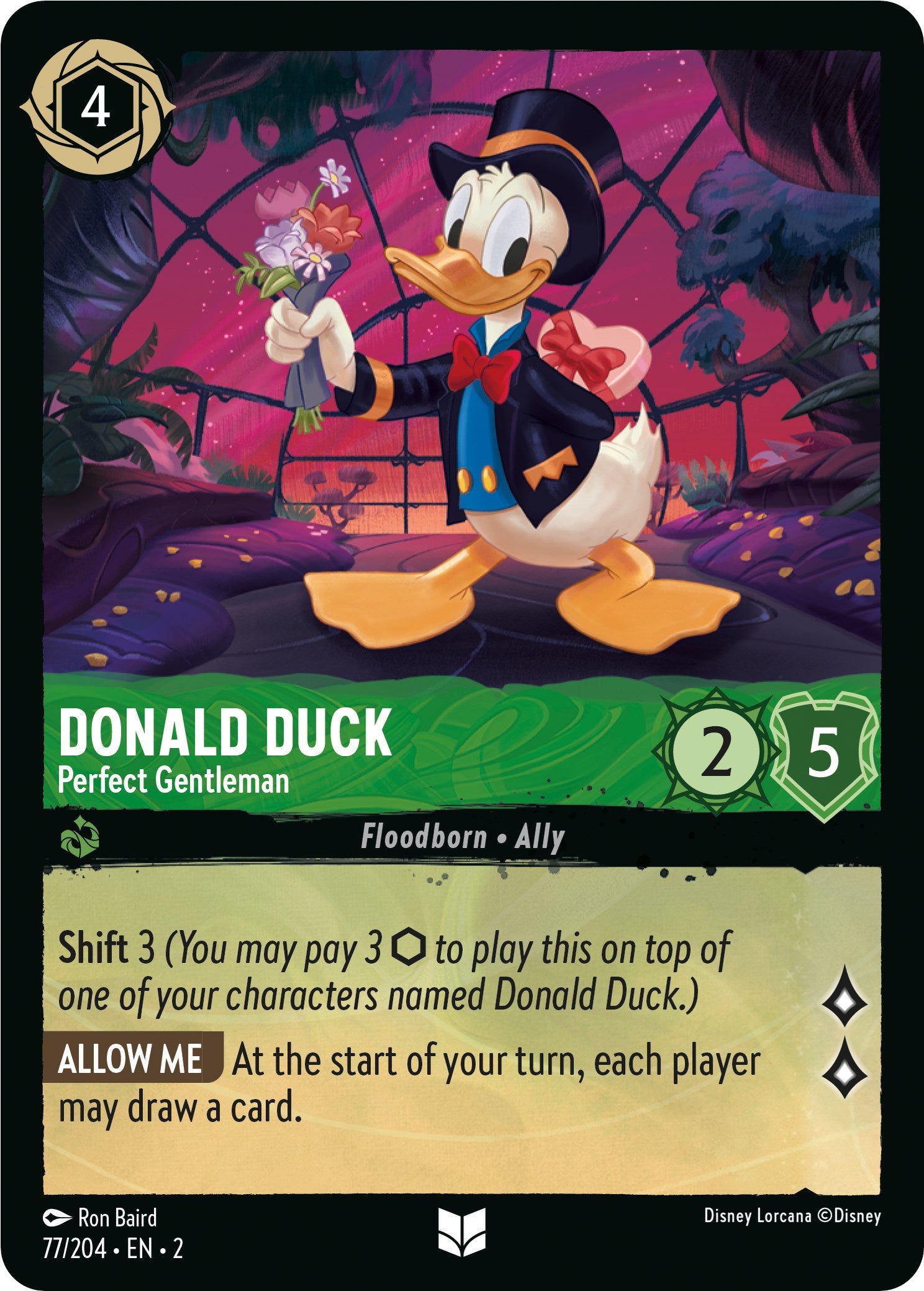 Donald Duck - Perfect Gentleman (77/204) [Rise of the Floodborn] | Arkham Games and Comics