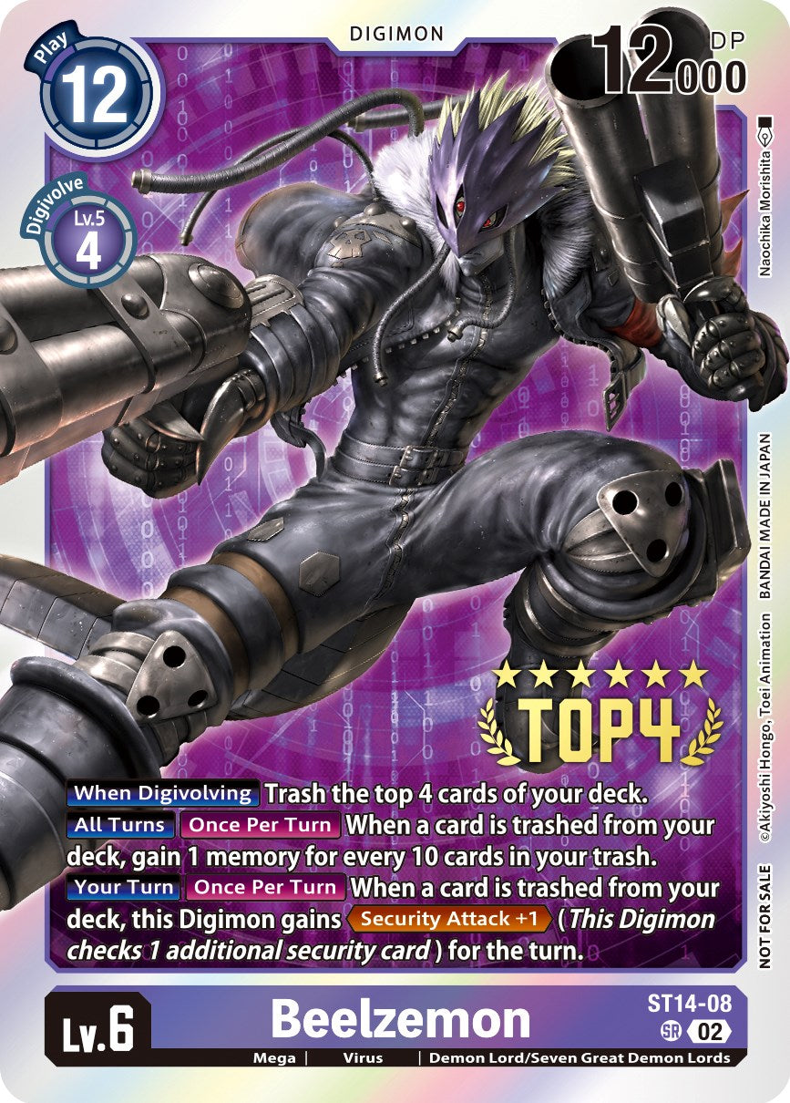 Beelzemon [ST14-08] (Digimon 3-On-3 November 2023 Top 4) [Starter Deck: Beelzemon Advanced Deck Set] | Arkham Games and Comics