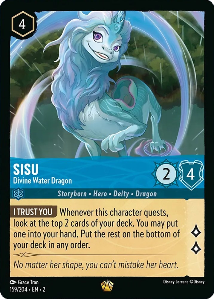Sisu - Divine Water Dragon (159/204) [Rise of the Floodborn] | Arkham Games and Comics