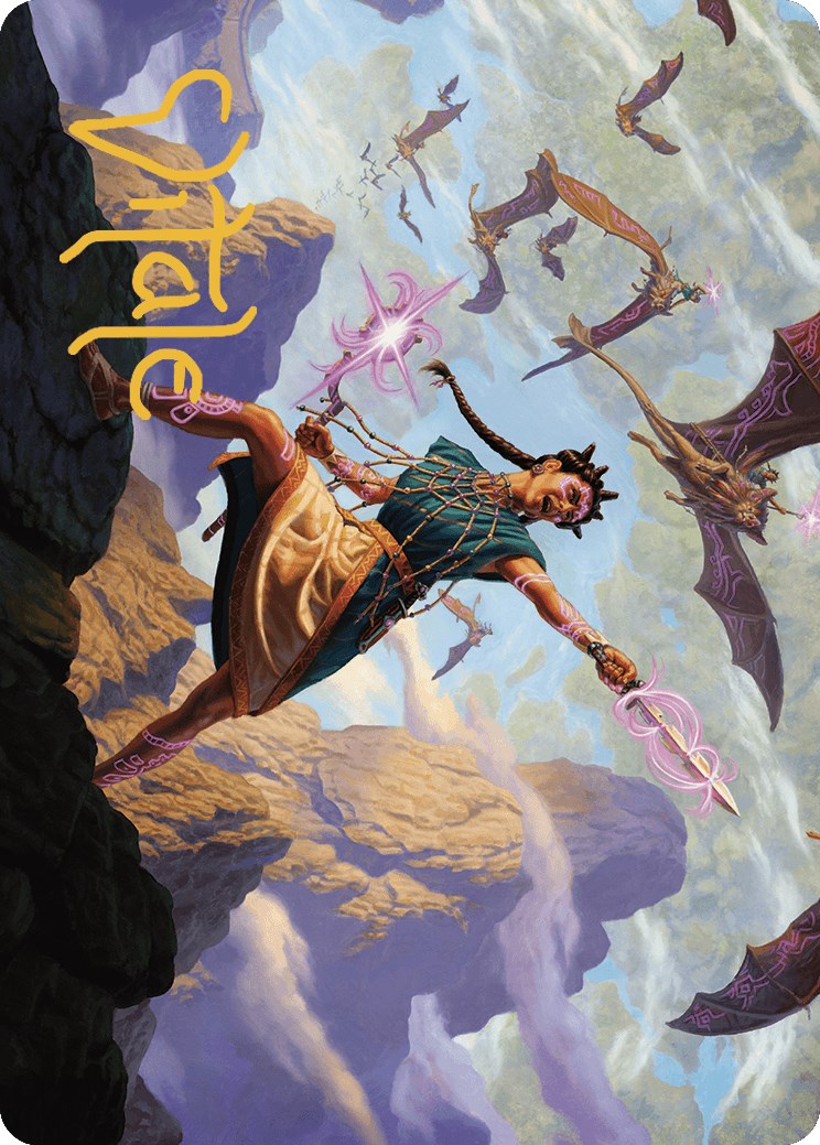 Warden of the Inner Sky Art Card (Gold-Stamped Signature) [The Lost Caverns of Ixalan Art Series] | Arkham Games and Comics