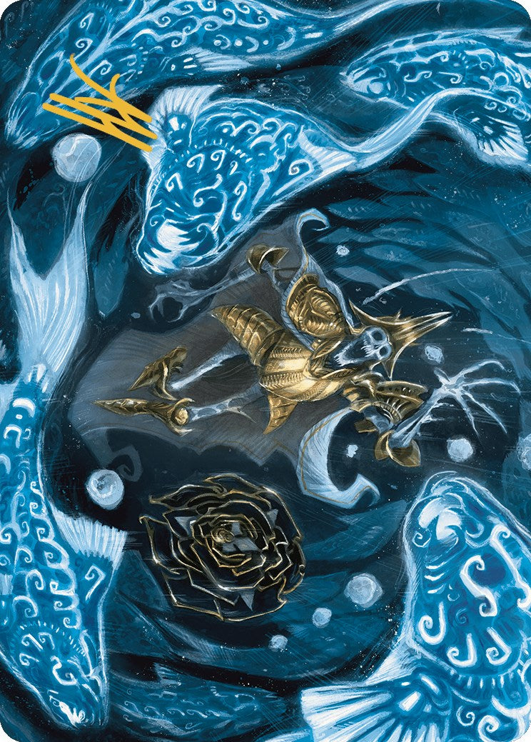 Eaten by Piranhas Art Card (Gold-Stamped Signature) [The Lost Caverns of Ixalan Art Series] | Arkham Games and Comics