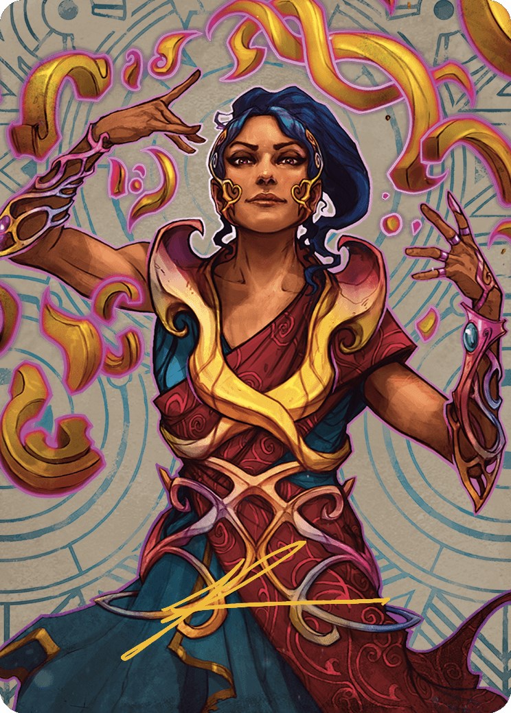 Saheeli, the Sun's Brilliance Art Card (Gold-Stamped Signature) [The Lost Caverns of Ixalan Art Series] | Arkham Games and Comics