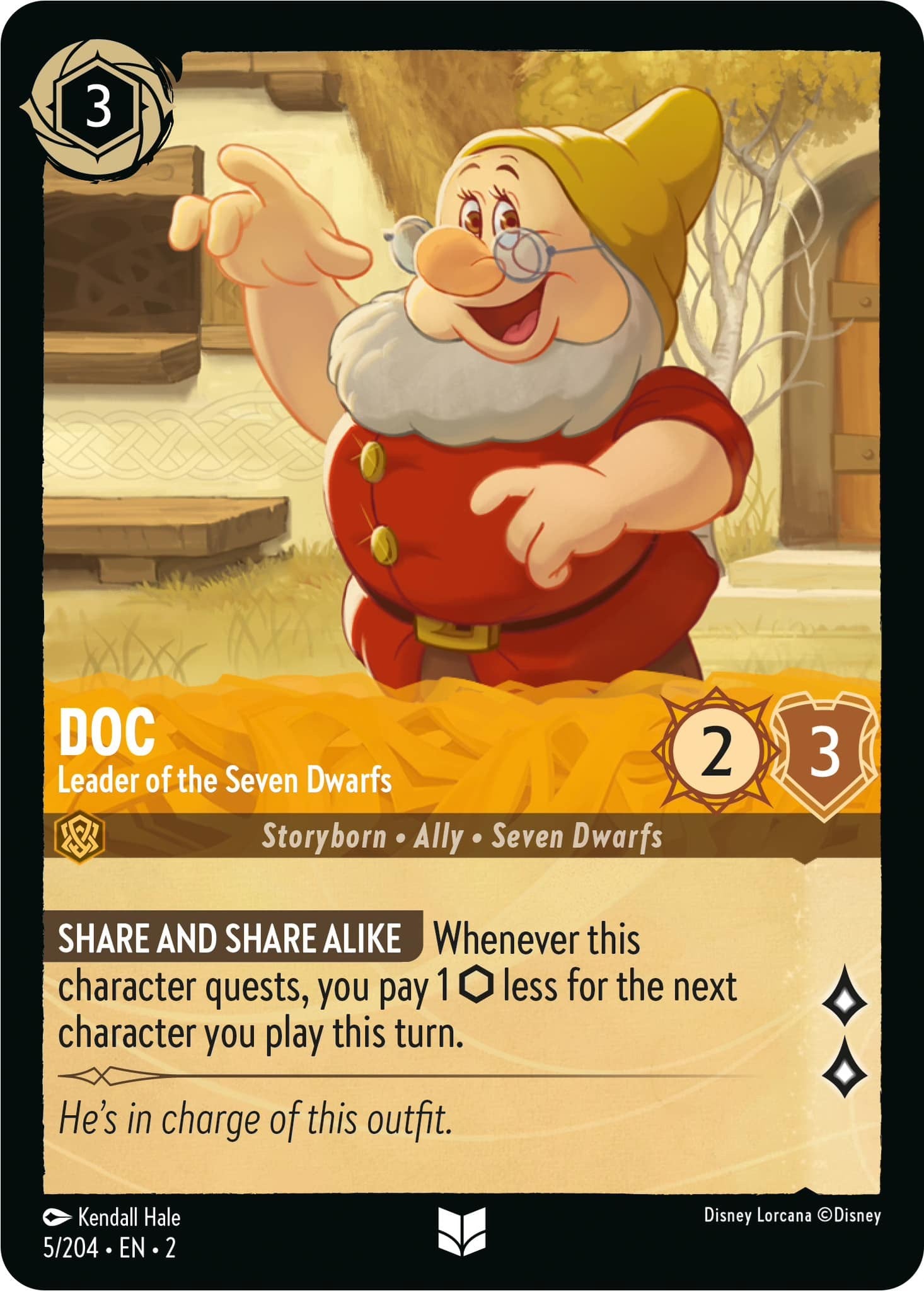 Doc - Leader of the Seven Dwarfs (5/204) [Rise of the Floodborn] | Arkham Games and Comics