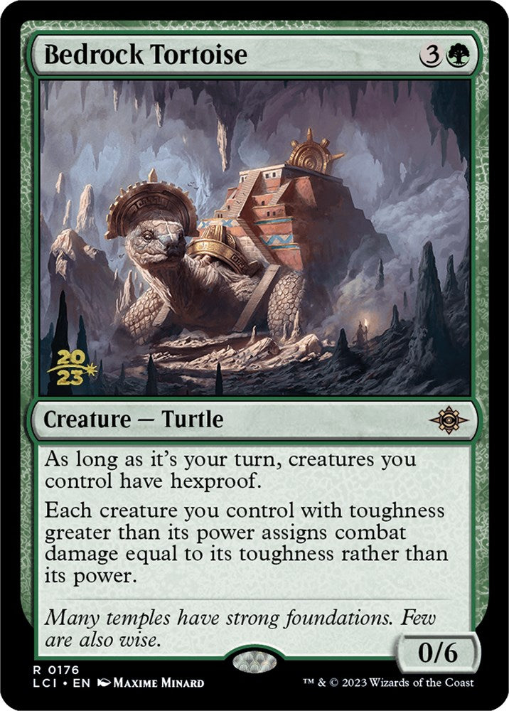 Bedrock Tortoise [The Lost Caverns of Ixalan Prerelease Cards] | Arkham Games and Comics