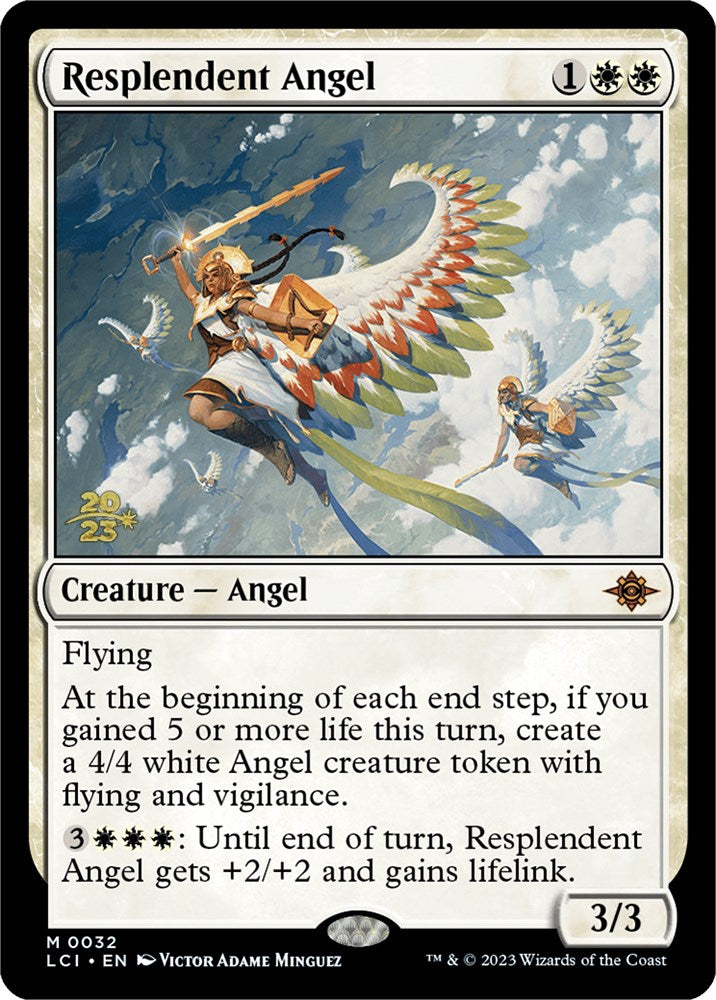 Resplendent Angel (LCI) [The Lost Caverns of Ixalan Prerelease Cards] | Arkham Games and Comics