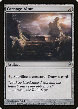 Carnage Altar [Zendikar] | Arkham Games and Comics