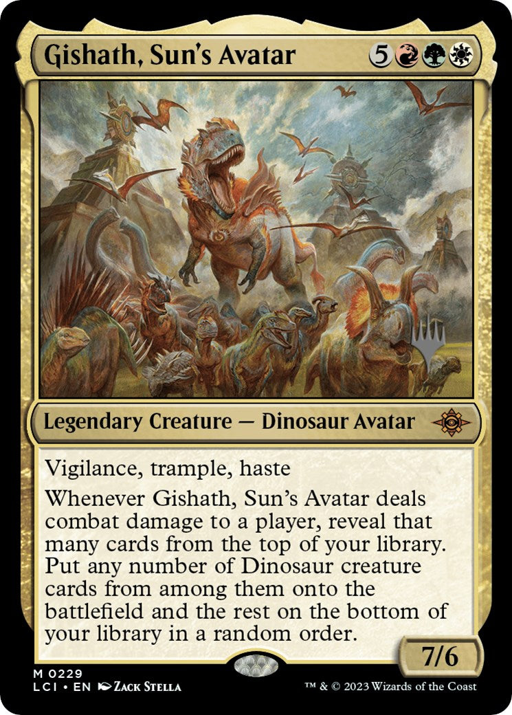 Gishath, Sun's Avatar (Promo Pack) [The Lost Caverns of Ixalan Promos] | Arkham Games and Comics