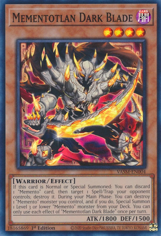 Mementotlan Dark Blade [VASM-EN004] Super Rare | Arkham Games and Comics