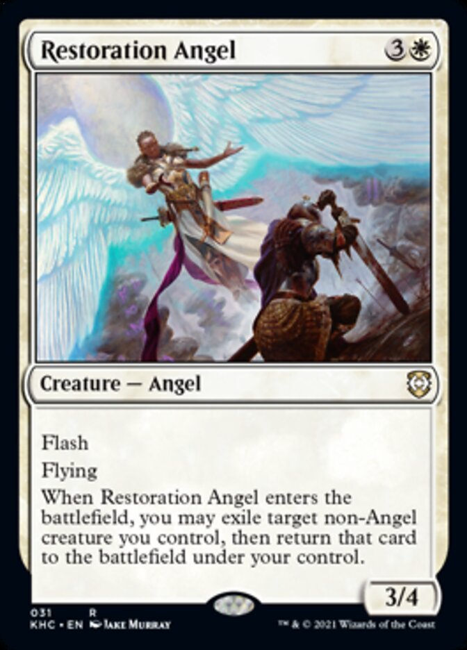Restoration Angel [Kaldheim Commander] | Arkham Games and Comics