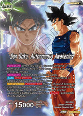 SSB Son Goku // Son Goku, Autonomous Awakening (BT23-099) [Perfect Combination] | Arkham Games and Comics