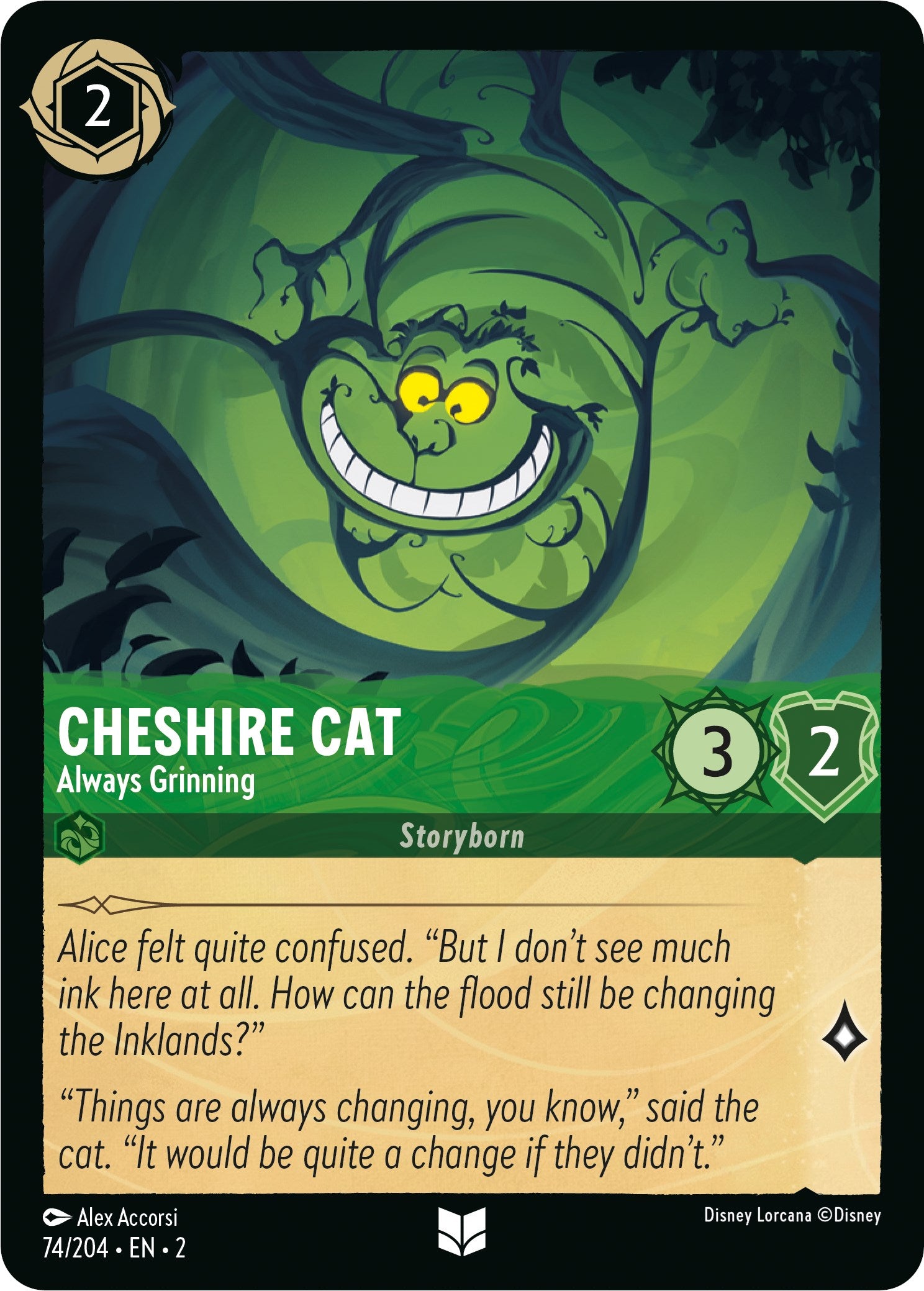 Cheshire Cat - Always Grinning (74/204) [Rise of the Floodborn] | Arkham Games and Comics