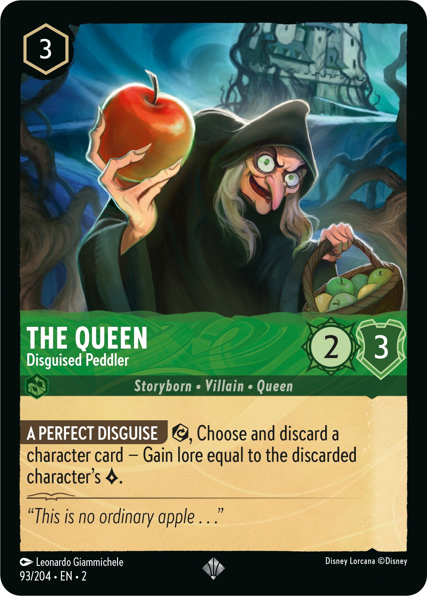 The Queen - Disguised Peddler (93/204) [Rise of the Floodborn] | Arkham Games and Comics