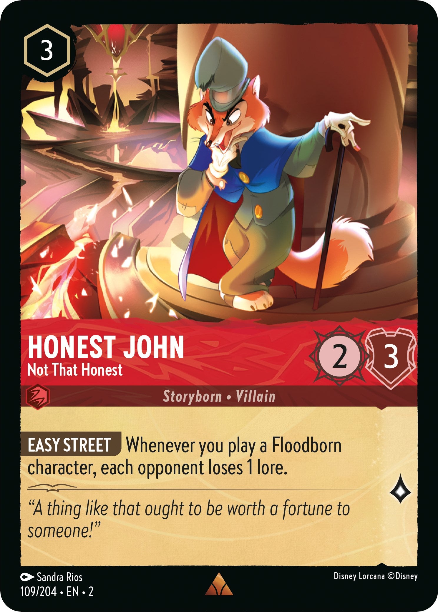 Honest John - Not That Honest (109/204) [Rise of the Floodborn] | Arkham Games and Comics