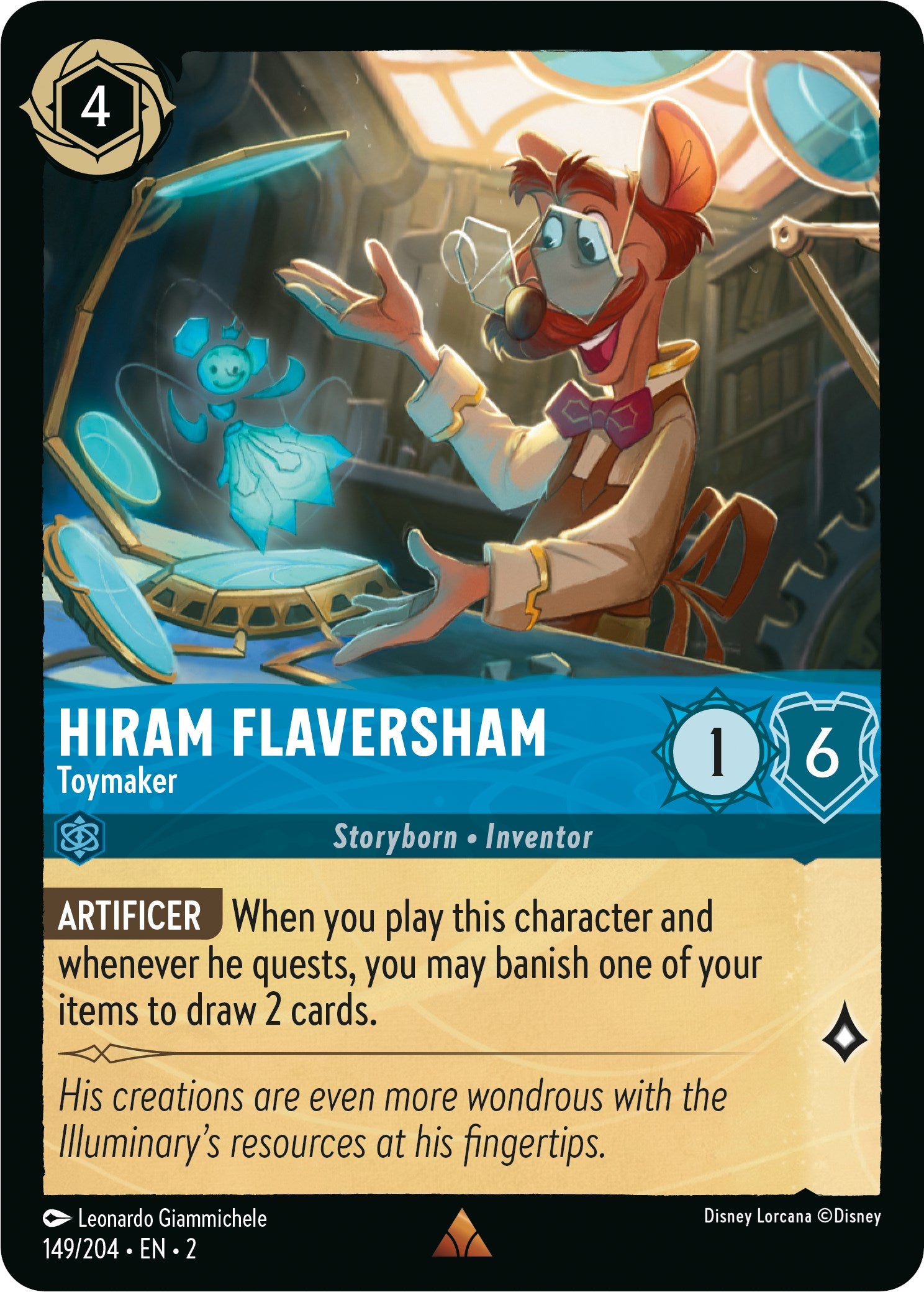 Hiram Flaversham - Toymaker (149/204) [Rise of the Floodborn] | Arkham Games and Comics