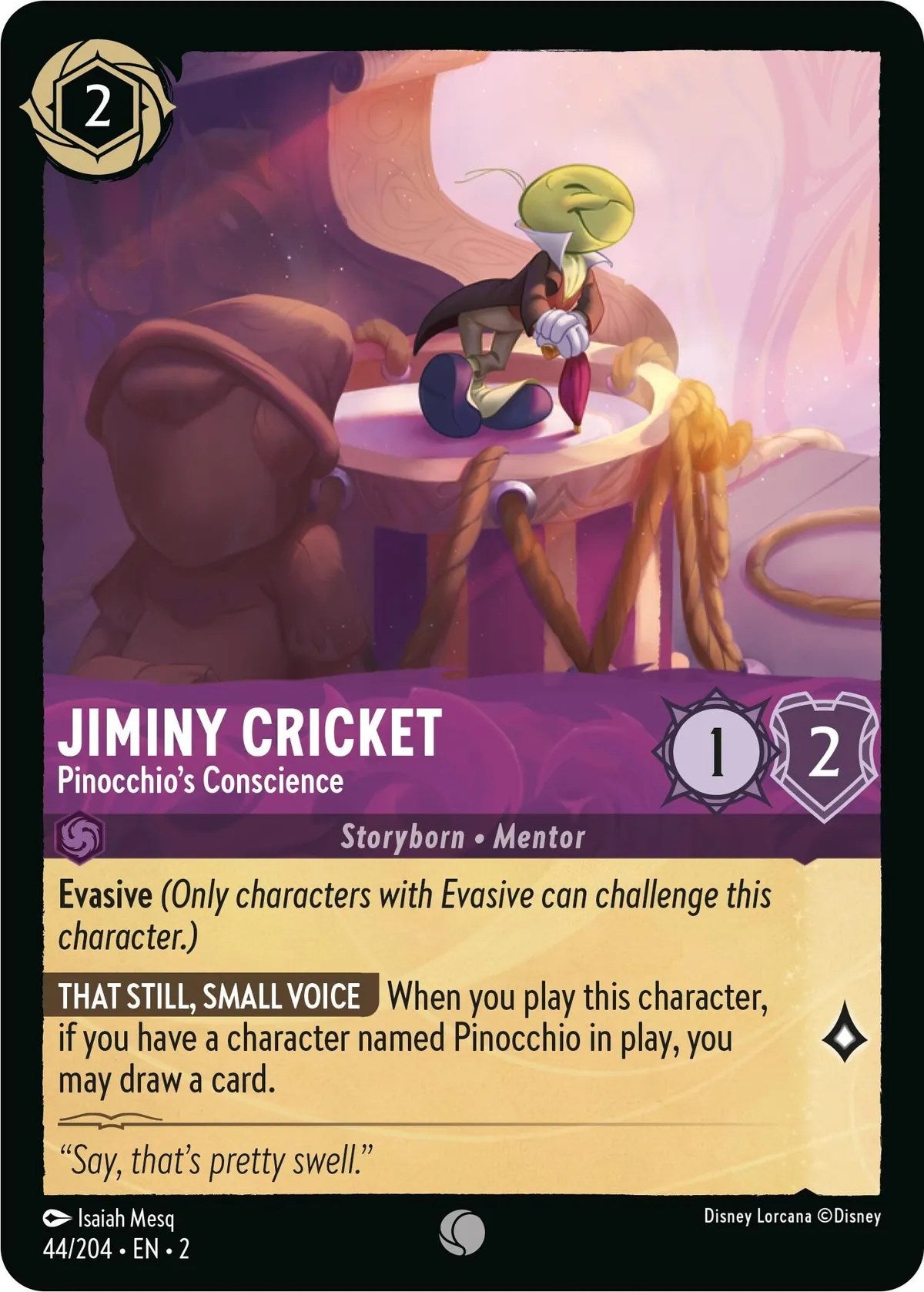 Jiminy Cricket - Pinocchio's Conscience (44/204) [Rise of the Floodborn] | Arkham Games and Comics