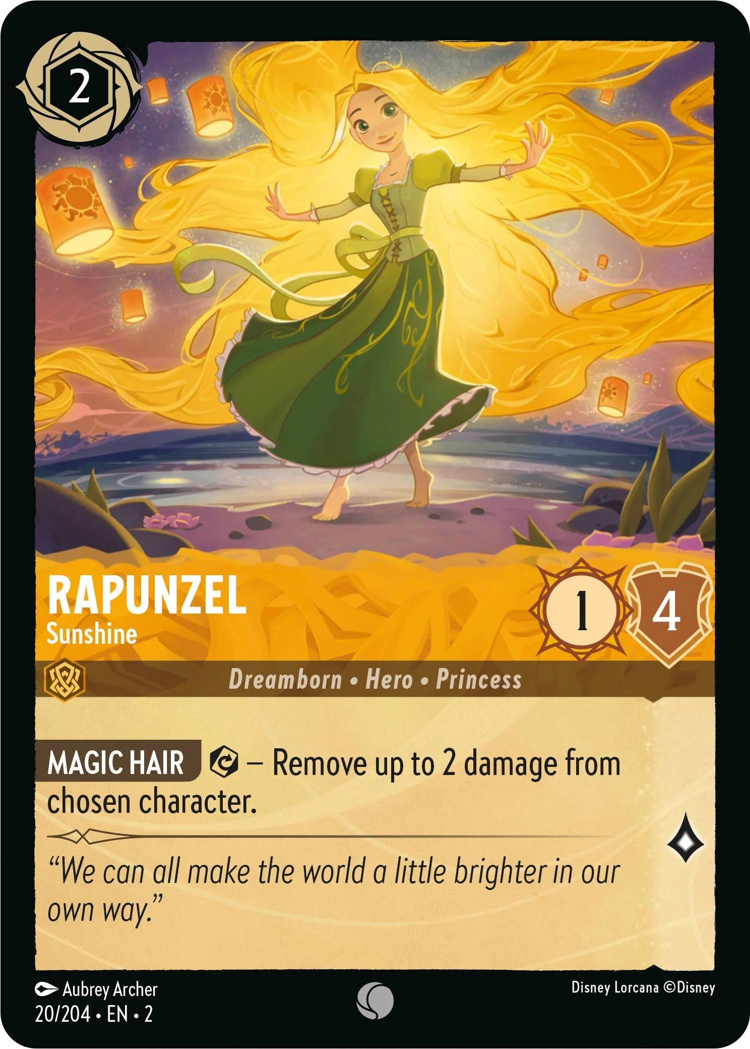Rapunzel - Sunshine (20/204) [Rise of the Floodborn] | Arkham Games and Comics