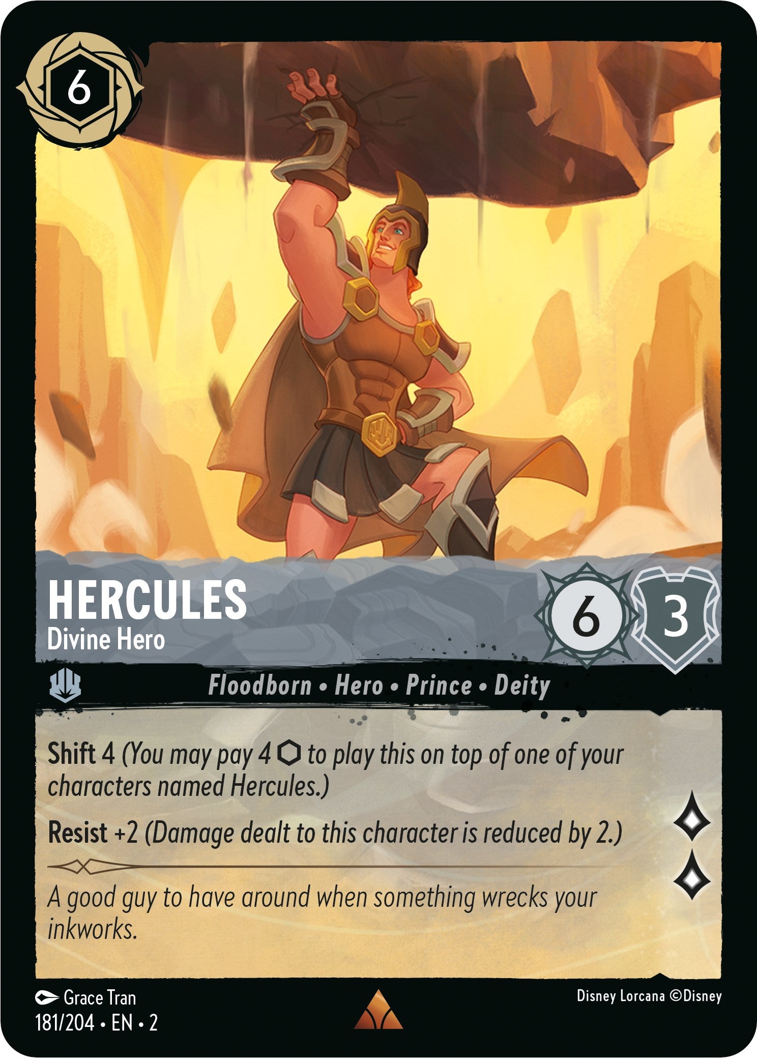 Hercules - Divine Hero (181/204) [Rise of the Floodborn] | Arkham Games and Comics