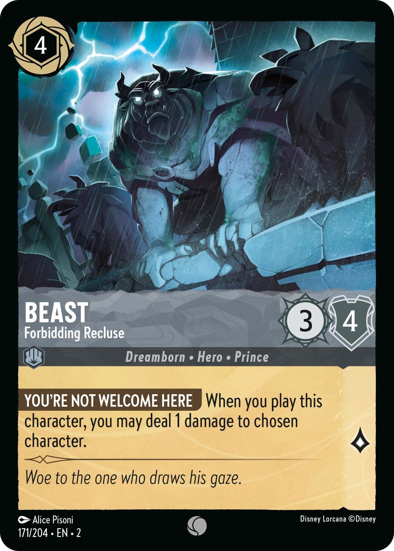Beast - Forbidding Recluse (171/204) [Rise of the Floodborn] | Arkham Games and Comics