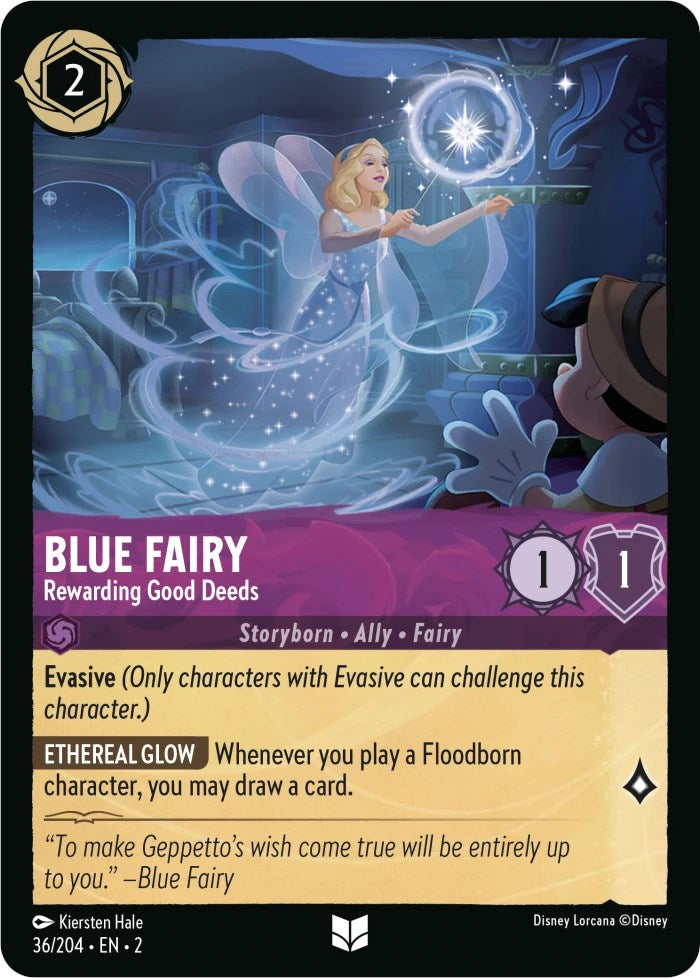Blue Fairy - Rewarding Good Deeds (36/204) [Rise of the Floodborn] | Arkham Games and Comics