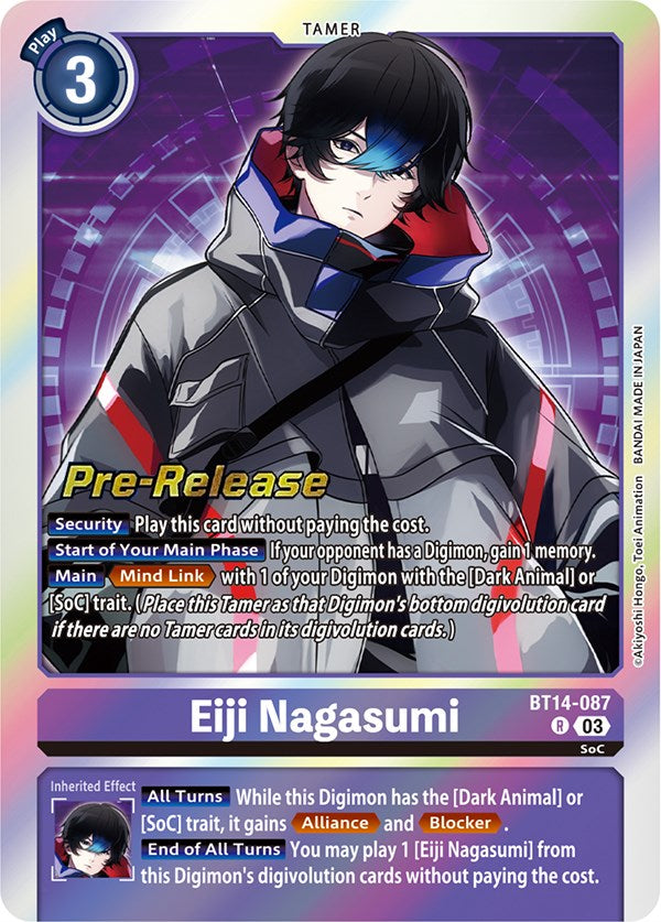 Eiji Nagasumi [BT14-087] [Blast Ace Pre-Release Cards] | Arkham Games and Comics