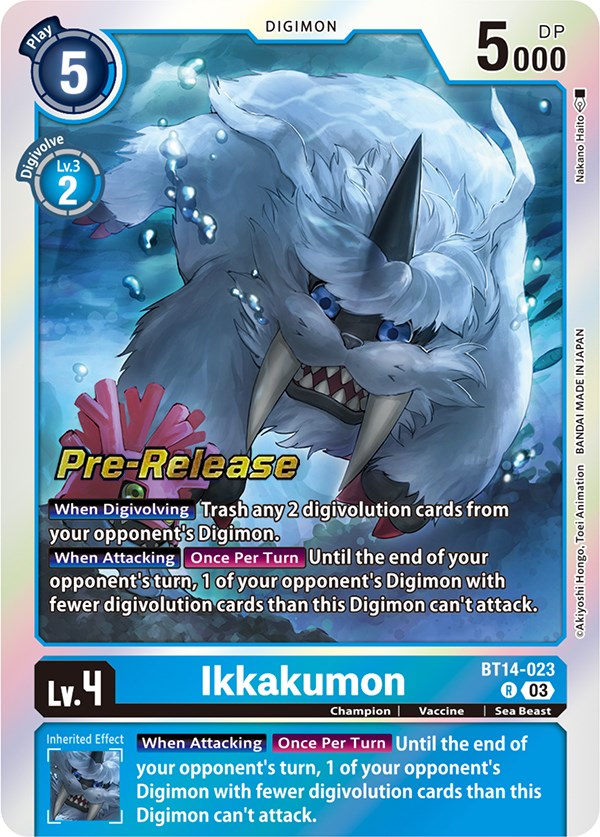 Ikkakumon [BT14-023] [Blast Ace Pre-Release Cards] | Arkham Games and Comics