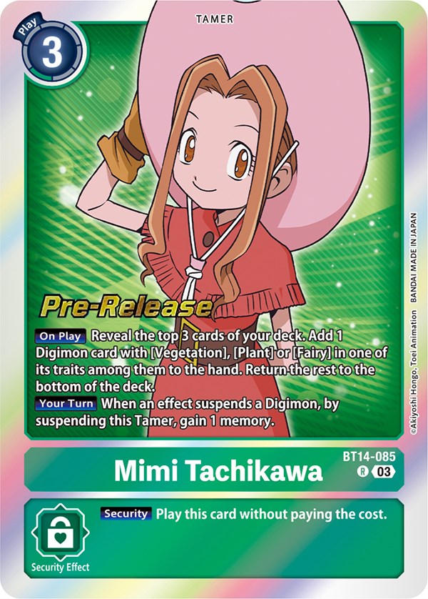 Mimi Tachikawa [BT14-085] [Blast Ace Pre-Release Cards] | Arkham Games and Comics