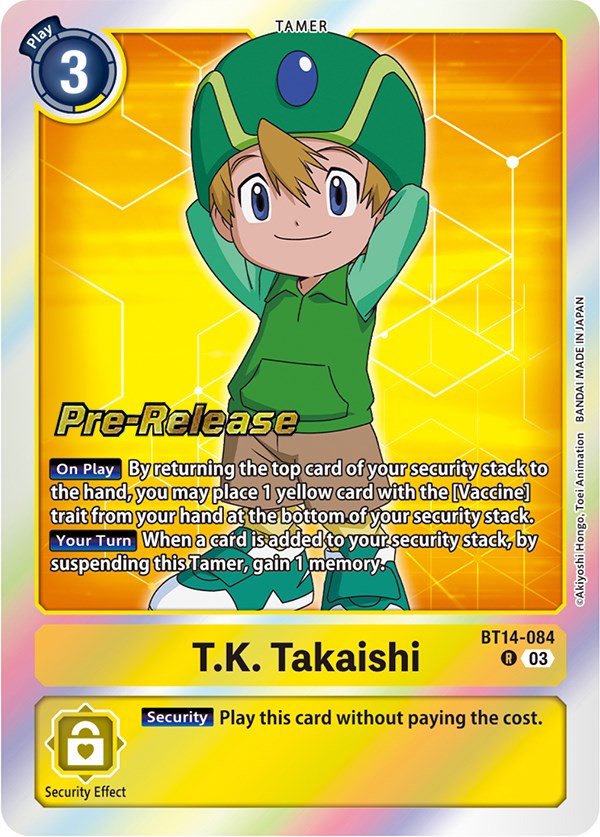 T.K. Takaishi [BT14-084] [Blast Ace Pre-Release Cards] | Arkham Games and Comics