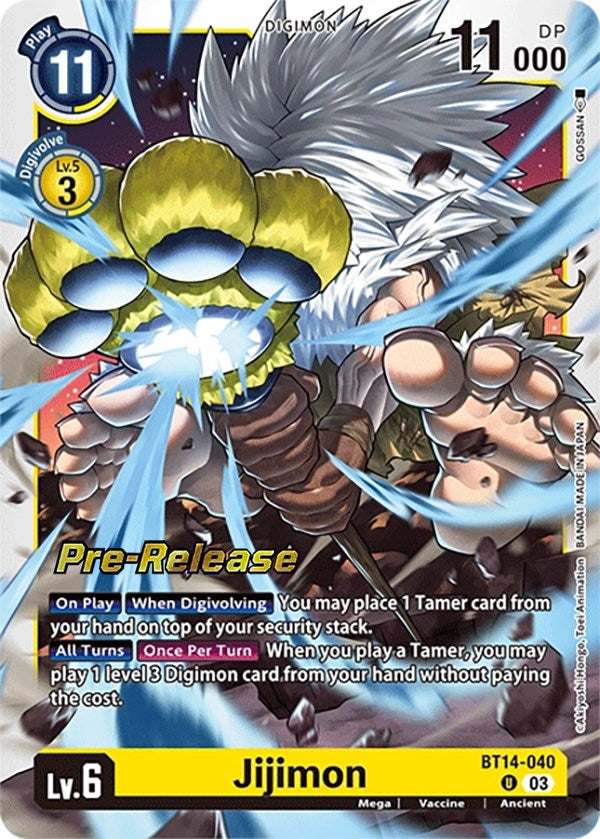 Jijimon [BT14-040] [Blast Ace Pre-Release Cards] | Arkham Games and Comics