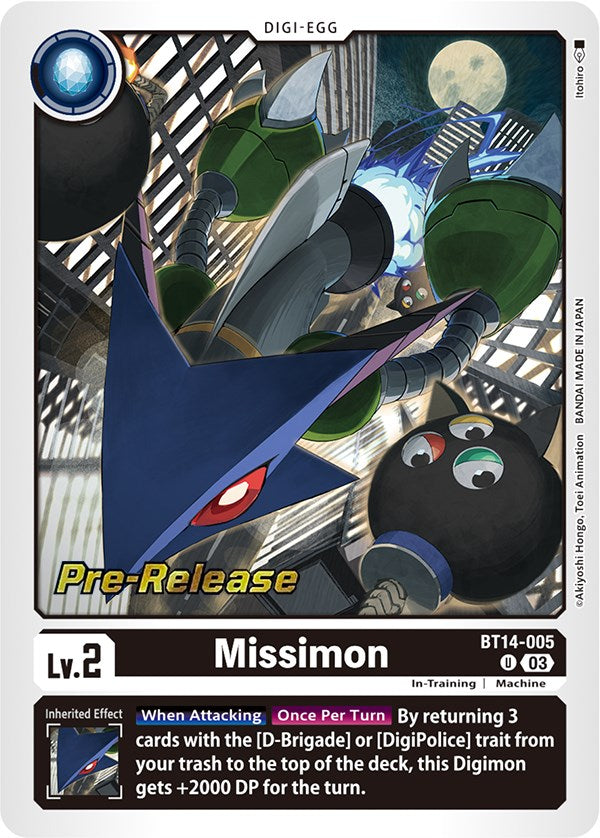 Missimon [BT14-005] [Blast Ace Pre-Release Cards] | Arkham Games and Comics